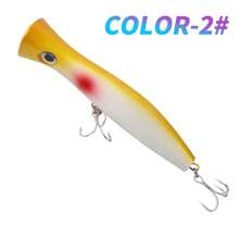 Big Game19厘米120克3D眼UV夜光浮动2个三叉钩游泳风格人造塑料波爬钓鱼饵