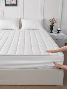 1件装防水加厚绗缝床笠，床上用品，床单，床垫罩，柔软舒适，亲肤床垫保护套，适用于大号、特大号、单人床等各种尺寸，柔软的床垫保护套和床垫垫层，防尘，完美的节日礼物，可机洗