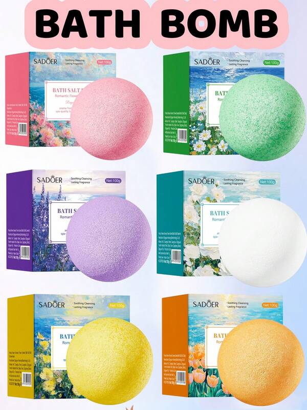 100g Rose Scented Bath Salts, Bath Bombs, Fragrant & Stress Relieving, Moisturizing For Body, Perfect Romantic Gift For Valentine's Day Or Christmas