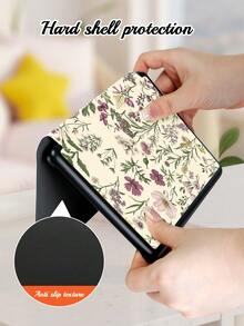 A Kindle Case With European Floral Botanical Images, Fits Kindle Paperwhite (12th Gen) 2024 , Kindle (11th Gen) 2021 , Kindle (11th Gen) 2022 , Kindle (10th Gen) 2019 , Supports Auto Wake / Hibernate, Drop-Proof On All Four Corners, Convenient And Lightweight, Romantic Gifts