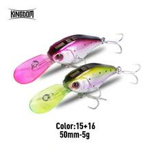 Kingdom Crazy Crankbaits Slow Sinking Fishing Lures Mini Minnow Swing Small Cranks Hard Baits 5g 50mmm Wobblers Fishing Tackle 1pc 2pcs 3pcs 6pcs