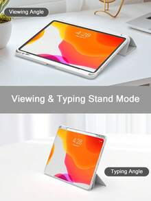 TPU 皮革翻盖保护套，兼容 iPad A16（第 11/10 代）、第 9/8/7 代（10.2 英寸）、iPad Air（10.9 英寸）、iPad Pro（11 英寸）、iPad Air（10.9 英寸）、iPad Pro（12.9 英寸），灰色 - 淺灰色 - 查看 8