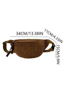 1 قطعة حقيبة صدر خضراء القلب من النبيل للرجال، متعددة الاستخدامات بتصميم مبسط عصري