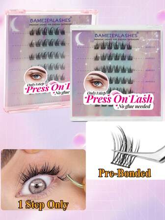 36pcs Pre-Glued Diy Cluster Sunflower Lash Extensions Pre-Bonded Pre Bond Individual Press On Diy Eyelash Extensions