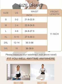 1pc Women Sports Waist Trainer Vest With Zipper Compression Bustier Shapewear, Adjustable Shoulder Strap Exercise Waist Belt Suitable For Workout Home Sports And Walk