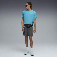 Puma 男式跑步其他系列短袖衬衫，梭织，无领短款T恤 52723818 - 藍色 - 查看 5