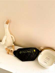 Embroidered Personalized PU Belt Bag,Toddler Youth Fanny Pack Cross Body,Custom Kids Bag, Custom Belt Bag, Kids Gift
