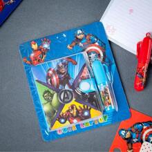 Disney 1/2 buc Caiet cu desene animate Disney, Caiet pentru studenți, Caiet Marvel Set cu pix, Papetărie cu pandantiv, Carte de materiale, Blocnotes, Papetărie școlară, Premii pentru studenți, Blocnotes pentru petreceri, Rechizite de papetărie școlară, Specific biroului, Pix pentru examen