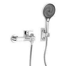 YUNRUX Bathtub Faucet Chrome Waterfall Mixer Tap Bath Faucet With Hand Shower