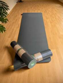 Esterilla de yoga bicolor, parte frontal suave y resiliente, parte trasera antideslizante, esterilla de fitness para pilates, almohadilla de picnic al aire libre, hecha de TPE, inodora, resistente, adecuada para mujeres, esterilla de entrenamiento en casa - Multicolor - Ver 11