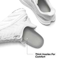 Women's Slip On Walking Shoes Running Comfortable Tennis Breathable Non Slip Athletic Gym Workout Cross Training Sneakers - trắng - Xem 5