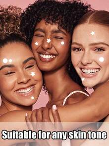 1520片粉色、黑色、白色、蓝色、紫色、绿色星形图案E-Star面部贴纸，拍照和脸部彩绘必备，适用于各种派对、聚会和娱乐活动。有1140/760/304/152/76片装可选，化妆品，价格实惠，可用于房间装饰、梳妆台、旅行、卧室、化妆配件、圣诞礼物、化妆工具，物美价廉，是馈赠佳品，尤其适合女性。 - 白色 - 查看 4