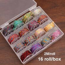 10-36 卷/盒编织线套装 - 1mm 多色编织线，用于珠宝制作，非弹性工艺线，色彩鲜艳，用于礼品包装和 DIY 配件，用于手链制作