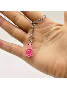 5/10/20pcs Night Light Multi Color Mini Turtle Keychain, Sparkling Turtle, Party Gifts, Small Turtle Resin Accessories, Suitable For DIY Accessories, Mobile Phone And Bag Pendants, Turtle Statue Accessories, Keychain Pendants ((Mixed Hair Of Multiple Colors) - Multicolor - View 3