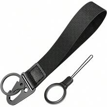 Universal Wrist Key Lanyard| Hands-Free Anti-Loss Strap, Adjustable & Unisex For Sports, Work & Outdoors - 黑色 - 查看 1