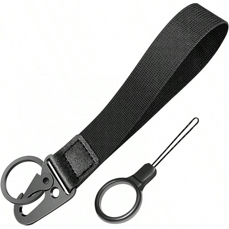 Universal Wrist Key Lanyard| Hands-Free Anti-Loss Strap, Adjustable & Unisex For Sports, Work & Outdoors - 黑色 - 查看 1