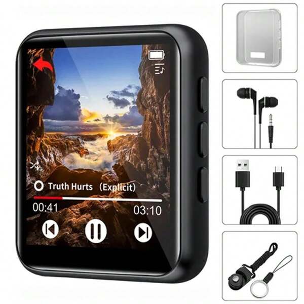 2.4 Inch M5 32GB 64GB Portable MP3 Player, Full Touch Screen With Speakers, FM Radio, Voice Recording, EBook, Up To 128GB