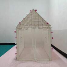 1 Stück Zelt Spielhaus Innenspielhaus Spielzeughaus Prinzessin Zimmer Schloss für Zuhause, ohne Lichterkette