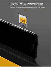 بطاقة فلاش TF من KODAK U1 Micro SDHC SDXC، بطاقة ذاكرة من الفئة S-I 10 سعة 16 جيجابايت/32 جيجا بايت لسيارة الهاتف التي تُصاب بالسكتة - أصفر - مشاهدة 8