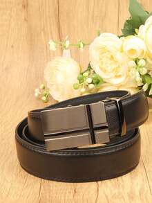 1 szt. męski pasek z automatyczną klamrą w kolorze czarnej kawy, modny pasek do garnituru biznesowego, pasek na wesele, prezent dla męża i ojca, pasek ze skóry PU w jednolitym kolorze, akcesoria na każdą porę roku, jesień i zimę, odpowiedni dla nastolatków, młodzieży, mężczyzn, na co dzień, na zewnątrz, do uprawiania sportu, na wakacje, na urodziny, na co dzień - Wielokolorowe - Zobacz 5