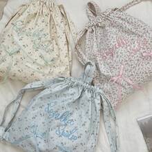 Women Shoulder Bags - 斜紋碎花藍 - 查看 3