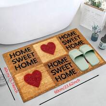 1pc, Trang trí nhà cửa, Nhà bếp là trái tim của ngôi nhà, Họa tiết trừu tượng, Thảm bếp chống trượt bằng đất sét diatomite, Thảm, Thảm trải sàn, Hình chữ nhật in 3D, Thích hợp cho phòng khách, phòng ngủ, hành lang, phòng tắm, phòng giặt - Thảm polyester, Thích hợp cho trang trí nhà cửa trong nhà và ngoài trời - Nhiều màu - Xem 21