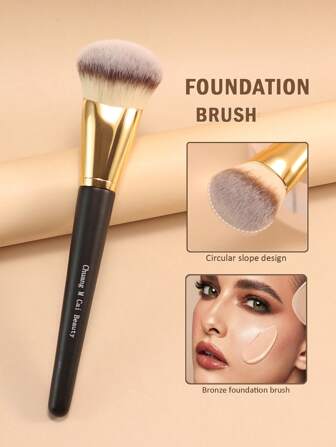Chuang M Cai Beauty 1 pièce Pinceau de fond de teint pour les doigts, pinceau de maquillage liquide, ultra doux, outil de maquillage professionnel, adapté pour le maquillage facial quotidien