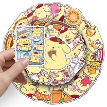 50PCS Sanrio Pudding Dog Cartoon Cute Stickers Funny Decals Kids DIY Decoration Skateboard Phone Laptop Bike Fridge PVC Waterproof Graffiti Toys - Multicolor - View 6