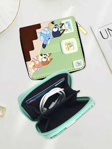 Bluey 卡通钱包 便携小钱包 短款拉链包 零钱包 证件包