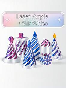 7pcs 3D Printed Spinning Relief Toys, Spiral 3D Structure Fidget Toys, Office Stress Relief Toy Set - Multicolor - View 4