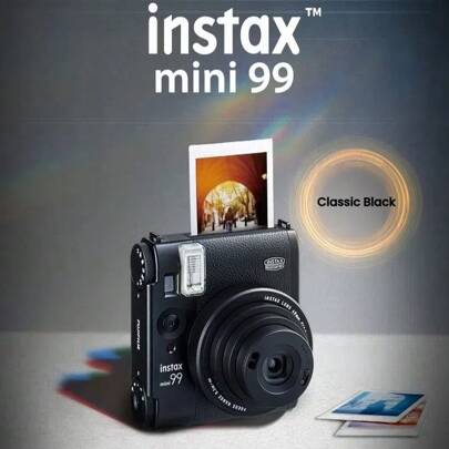 FujiFilm Fotocamera Polaroid mini99, fotografia istantanea retrò, nera di alta qualità ufficiale, stile ins, regalo portatile per ragazze, fotografia istantanea di alto valore