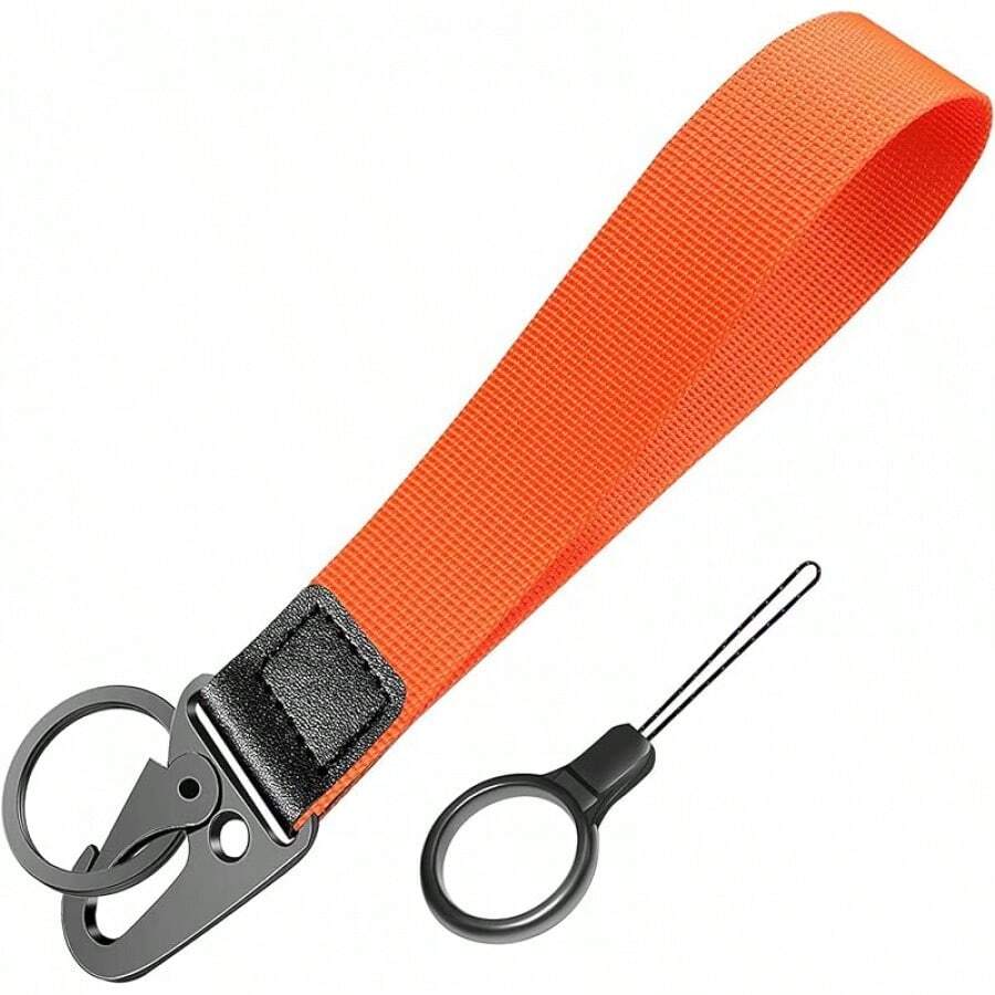 Universal Wrist Key Lanyard| Hands-Free Anti-Loss Strap, Adjustable & Unisex For Sports, Work & Outdoors - 橘色 - 查看 1
