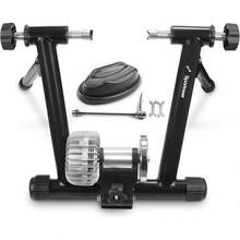 Bike Trainer - Fluid Stationary Bike Stand 26-29" & 700C Wheels - Auto Resistance Control Bike Trainer Stand Indoor Riding With Noiwqse Reduction Wheel Road Bikes
