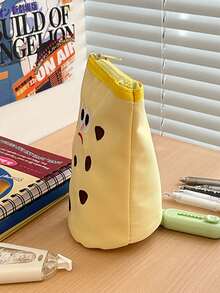 1 件 Ins 风格笔盒/铅笔盒，垂直支架创意可爱圆柱形文具盒学生书包学校配件学校用品 - 彩色 - 查看 9