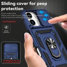 军工防摔 360° 旋转握环支架 + 防震手机壳，兼容 11/12/13/14/15/16 Pro Max、Galaxy S22/23/24/S25+ 和 Galaxy A04/A05/A14/A15/A24/A25/A34/A54/A56/A36/A26 防水防刮