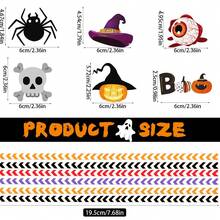 10pcs/Set Halloween Party Decoration Disposable Paper Straws, Special Patterns Of Spider, Pumpkin, Witch, Skeleton, Wedding And Birthday Supplies, Home And Party Decorations - Multicolor - View 5