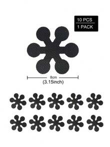 10片装，浴室地垫贴纸，防滑淋浴贴纸，浴室地板和楼梯贴纸，易粘贴易干