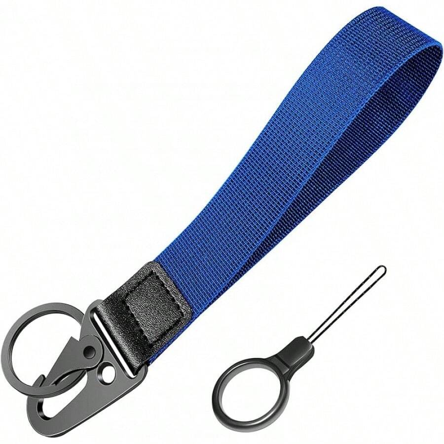 Universal Wrist Key Lanyard| Hands-Free Anti-Loss Strap, Adjustable & Unisex For Sports, Work & Outdoors - Blue - View 1