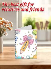 个性化返校笔记本，可定制姓名的笔记本，儿童学校笔记本日记本，学生用品，返校季学生礼物，尺寸 14.3x20.7cm，用于学校用品，返校