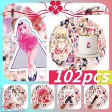 102 Pieces -  Style WAIFU Sticker Pack - Anime Decorative Stickers - Suitable For Surface Decoration Of Personal Items, Water Cups, Desktops, Laptops, Etc. -Kobo Exclusive - 均碼 - 查看 1