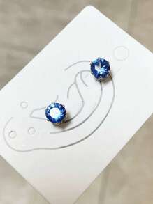 Hypoallergenic Fake Diamond Ear Cuff Earrings Studs Ear Clips For Women Men CZ Clip On Earrings Stainless Steel Non Pierced Earring Jewelry