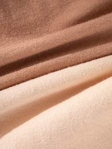 6 条女士纯色休闲舒适简约针织面料内裤，棉质轻薄睡衣低腰低腰 - 彩色 - 查看 6