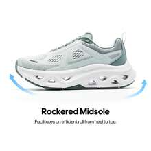 Women Fashion Sneakers Midsole Anti-Slip Comfortable Causal Walking Running Tennis Athletic Gym Workout Shoes With 3M Reflective Strips - Màu xanh Bạc hà - Xem 6