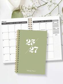 BUBU Lịch/Lịch tháng 2026 - Lịch tháng và tuần từ tháng 1 năm 2026 đến tháng 12 năm 2026, Sổ tay xoắn ốc có danh sách việc cần làm, mục tiêu, ghi chú, đồ dùng học tập cho năm học mới - Nhiều màu - Xem 7