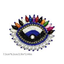 1 Piece - In A Variety Of Handmade Beads, Love Eyes, Cloth Stickers, Clothes, Bags, Shoes, Versatile Decorations, DIY Brooches, Badge Accessories, Graduation Gifts, Holiday Gifts