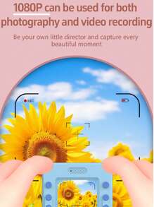 Instant Print Camera With 1080P HD, Includes 4 Rolls Of Color Printing Photo Paper, Ideal Birthday And Christmas Gift For Boys And Girls