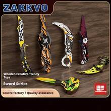 2025 New 3pcs Wooden Model Kit - Handmade Puzzle 3D Toy For Boys - Claw Knife, Flick Knife, Military Knife - Birthday, Halloween, Christmas, Holiday Gift - Perfect Present - Multicolor - View 2