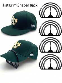 1 pieza Soporte para dar forma al ala del sombrero, accesorio curvo independiente para dar forma a gorras, herramienta portátil para dar forma a gorras de béisbol con ajuste regulable - Ver 1