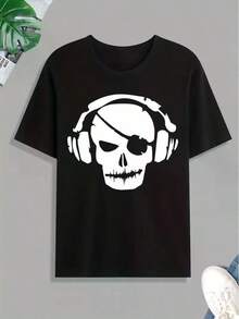 Men Plus Size T-Shirts - Negro - Ver 9