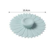 3件套向日葵硅胶杯盖，多功能硅胶杯套，适用于茶杯和咖啡杯，色彩鲜艳，柔韧性好，可用作热饮盖、马克杯盖，带吸盘密封盖和手柄，可重复使用，用途广泛，防漏防尘 - 彩色 - 查看 13